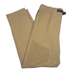 Athletic Works Woven Pants Boys XL 14 -16 Dune Brown Polyester Active Pull On